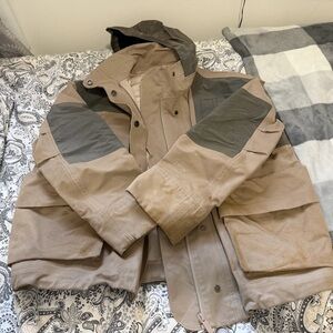 lululemon athletica Two-Tone Hooded Snow Jacket - Tan & Olive